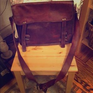 Leather Messenger Bag